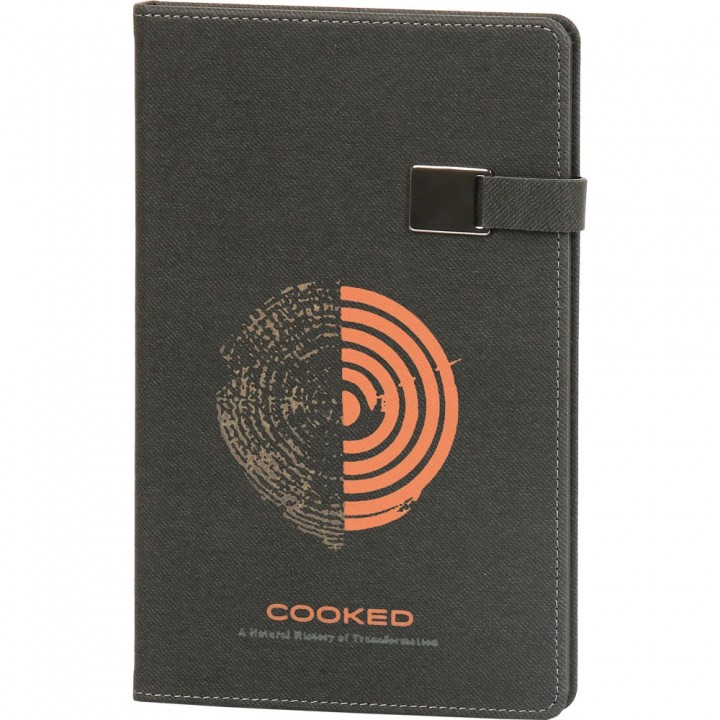 Logo Baskılı Füme Metal Tokalı Tarihsiz Defter